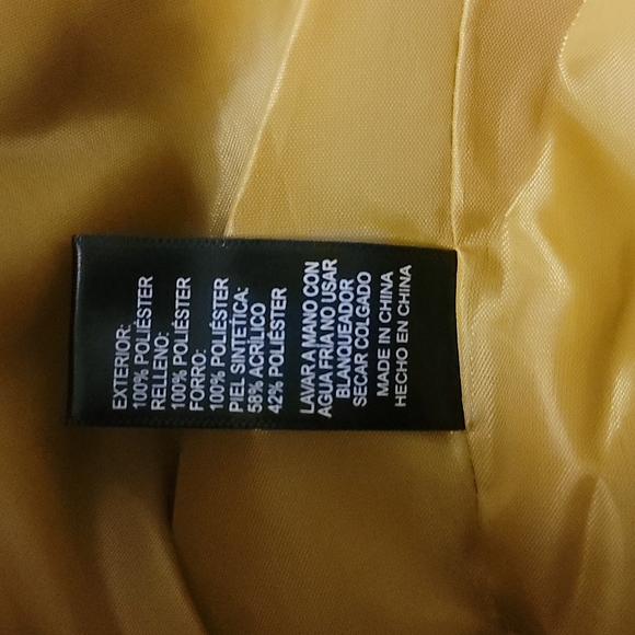 Women's mustard full zip hood jackets Size Medium/Small - Picture 6 of 8